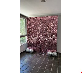 Decoração Infantil - Backdrop Rosê III