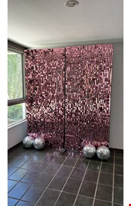 Decoração Infantil - Backdrop Rosê III