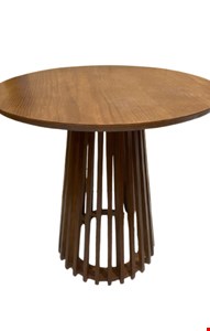 Mesa Redonda Ripada Madeira Escura G - 80cmA 80cmD 