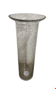 Vaso Vidro Transparente Pontos Pretos 38cmA