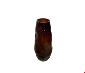 Vaso Orgânico Vidro Marrom 25cmA