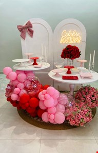 Decoração Adulto - Vermelho e Branco II