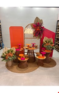 Decoração Adulto - Tropical Pink, Laranja & Vime XI DCK 