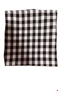 Capa de Almofada Quadriculada Preta 38cmC 40cmL Capa de Almofada Quadriculada Preta 38cmC 40cmL