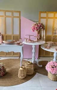 Decoração Infantil - 15 Anos Rosa, Rosê & Branco II