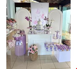 Decoração Infantil - Batizado Jardim Lilás I