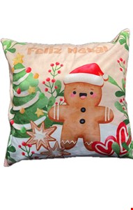 Capa de Almofada Natal Árvore e Biscoito Capa de Almofada Natal Árvore e Biscoito