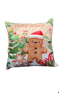 Capa de Almofada Natal Árvore e Biscoito Capa de Almofada Natal Árvore e Biscoito