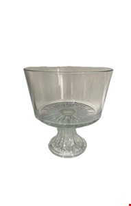 Compoteira Vidro Pé Canelado 23cmAx22cmD