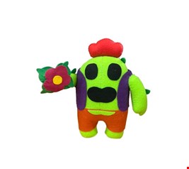 Temático Bawl Star - Spike cacto Feltro M Temático Bawl Star - Spike cacto Feltro M