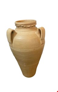 Vaso Barro Borda Trabalhada 52cmAx15cmD Vaso Barro Borda Trabalhada 52cmAx15cmD