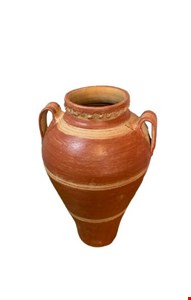 Vaso Barro Com Alça / Marrom 53cmAx55cmD Vaso Barro Com Alça / Marrom 53cmAx55cmD