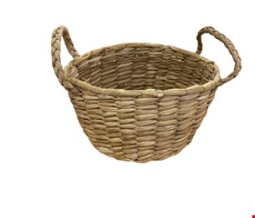 Cesto Palha Oval Alça Trançada 14cmA Cesto Palha Oval Alça Trançada 14cmA
