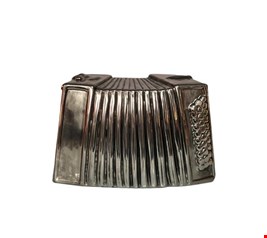 Sanfona Prata - 14cmA 20cmL 