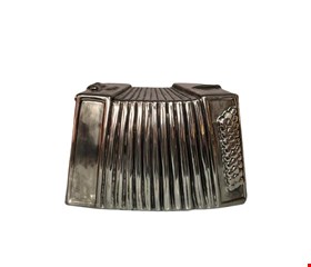 Sanfona Prata - 14cmA 20cmL 