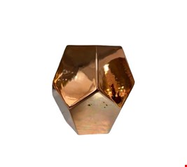 Vaso Diamante Rosê Gold M 17cmA Vaso Diamante Rosê Gold M 17cmA