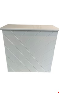 Mesa Branca Listras Desmontável 80cmA 84cmL