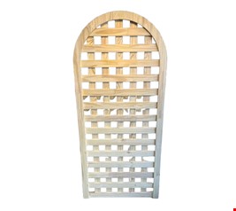 Painel Oval Treliça Pinus Claro 1,90cmA 80cmL NV