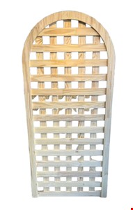 Painel Oval Treliça Pinus Claro 1,90cmA 80cmL NV