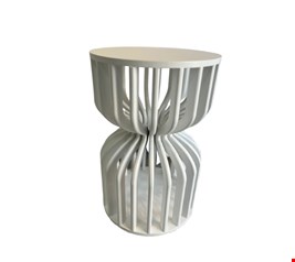 Cilindro Ampulheta Branca M 60cmA 40cmD 