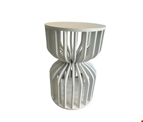 Cilindro Ampulheta Branca M 60cmA 40cmD 