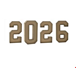 Número Caixa MDF 3D 2026 