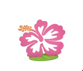 Temático Moana - Flor Dupla Cor Rosa 20cmAx17cmL