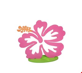 Temático Moana - Flor Dupla Cor Rosa 20cmAx17cmL