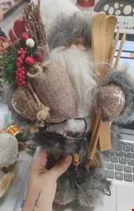 Temático Natal - Papai Noel Bege com Saco e Ski P