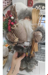 Temático Natal - Papai Noel Bege com Saco e Ski P