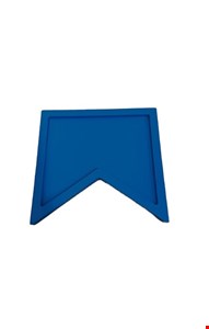 Temático São João - Bandeja Bandeirola Azul Marinho 19cmLx18cmA Temático São João - Bandeja Bandeirola Azul Marinho 19cmLx18cmA