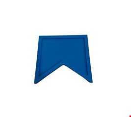 Temático São João - Bandeja Bandeirola Azul Marinho 19cmLx18cmA Temático São João - Bandeja Bandeirola Azul Marinho 19cmLx18cmA