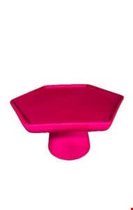 Suporte  Sextavado Rosa Neon 14cmAx28cmL