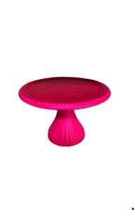 Suporte Bolinha Canelado Rosa Chiclete Fosco  22cmD 14cmA