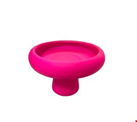 Suporte Redonda Borda Alta Rosa Neon Fosco 13cmAx16cmD