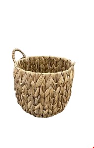 Cesto Palha Natural Com Alça Redondo - 23cmA 25cmD Cesto Palha Natural Com Alça Redondo - 23cmA 25cmD