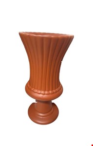 Vaso Canelado Terracota Fosco 34cmA 17,5cmD