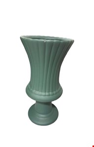 Vaso Canelado Verde Rélva Fosco 34cmA 17,5cmD