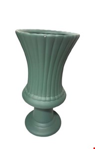 Vaso Canelado Verde Rélva Fosco 34cmA 17,5cmD Vaso Canelado Verde Rélva Fosco 34cmA 17,5cmD