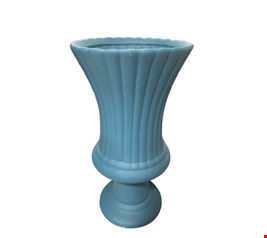 Vaso Canelado Azul Fosco 34cmA 17,5cmD