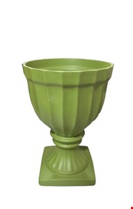 Vaso Canelado Dubai Verde Claro Fosco 28cmAX19cmD Vaso Canelado Dubai Verde Claro Fosco 28cmAX19cmD