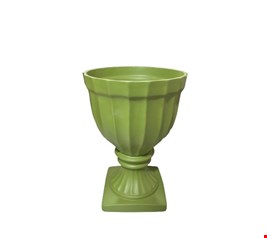 Vaso Canelado Dubai Verde Claro Fosco 28cmAX19cmD Vaso Canelado Dubai Verde Claro Fosco 28cmAX19cmD