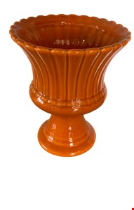 Vaso Canelado Laranja 19cmA 16cmD Vaso Canelado Laranja 19cmA 16cmD