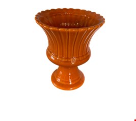 Vaso Canelado Laranja 19cmA 16cmD Vaso Canelado Laranja 19cmA 16cmD