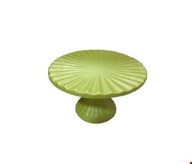 Suporte Canelado Verde Claro Fosco 18cmD 10cmA Suporte Canelado Verde Claro Fosco 18cmD 10cmA