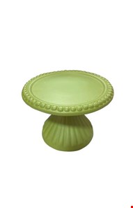 Suporte Bolinha Canelado Verde Claro Fosco 14cmD 10cmA