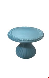 Suporte Bolinha Canelado Azul Céu  Fosco 14cmD 10cmA