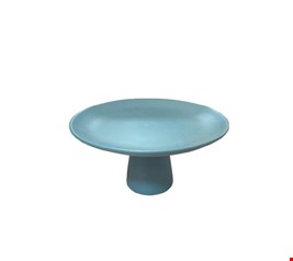 Suporte Cerâmica Azul Fosco 28cmDx14cmA Suporte Cerâmica Azul Fosco 28cmDx14cmA