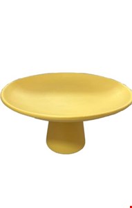 Suporte Cone Amarelo Mostarda 28cmDx16cmA Suporte Cone Amarelo Mostarda 28cmDx16cmA