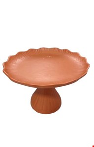 Suporte Canelado Ondulado Terracota Fosco 22cmDx15cmA Suporte Canelado Ondulado Terracota Fosco 22cmDx15cmA